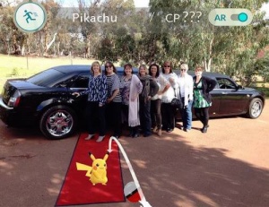 My Limo Hire Perth on a PokemonGo Hunt during a Swan Valley Winery Tour